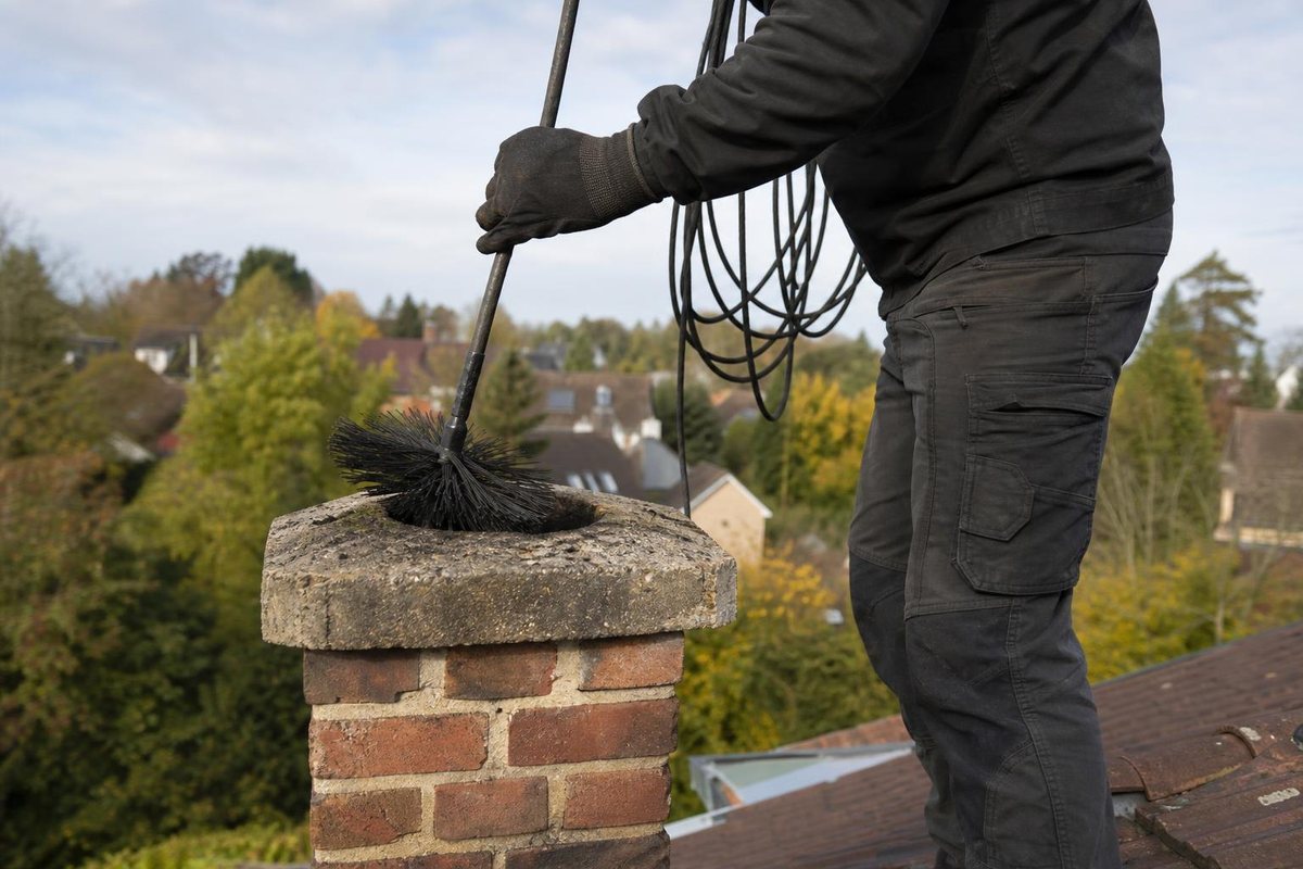 Stock photo: On the roof